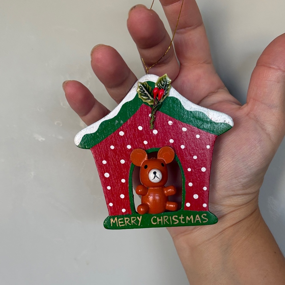 Festive Red and Green Christmas Ornament